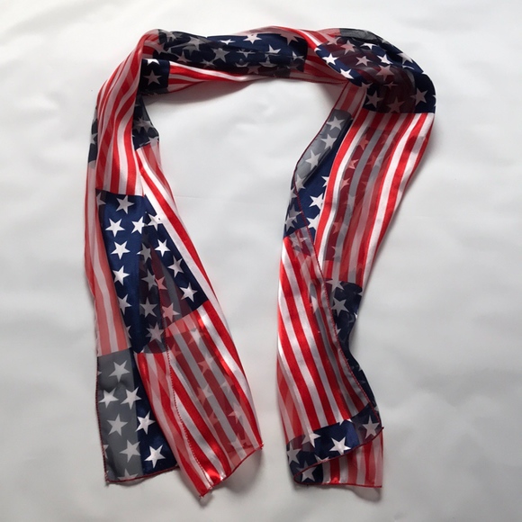 Accessories - Patriotic American Flag Scarf